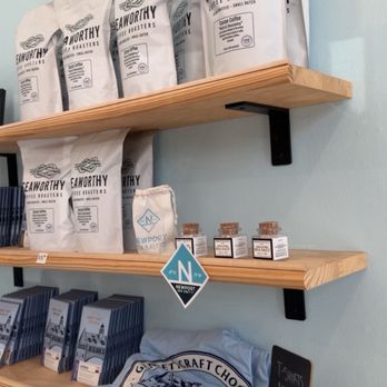 Gansett Craft Chocolate - Some of the merchandise we bought the sea salt - Chocolatiers & Shops Near Me - South Kingstown, Rhode Island