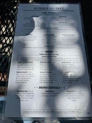 Menu photo 1 Bourbon St. Cafe Oklahoma City, OK Menu photo 1 Bourbon St. Cafe Oklahoma City, OK