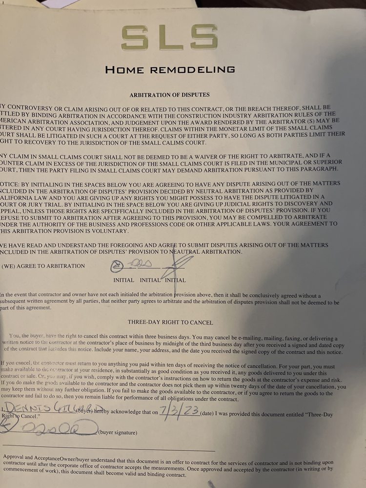 Slide of SLS Home Remodeling