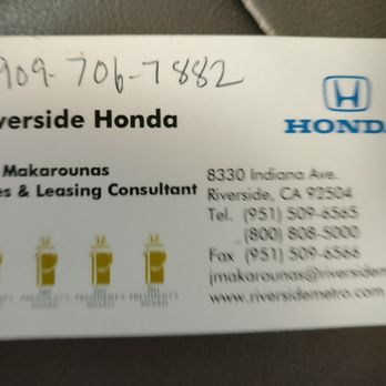 Riverside Honda - Avoid this person if you want to be respected! - Car Dealers Near Me - Riverside, California Riverside Honda - Avoid this person if you want to be respected! - Car Dealers Near Me - Riverside, California