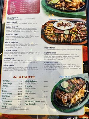 Menu photo 4 LaLo's Mexican Grill Madisonville, TX Menu photo 4 LaLo's Mexican Grill Madisonville, TX