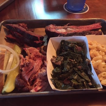 Brisket - Three meat two side option: brisket, ribs, and chicken with collard greens and Mac n cheese - Barbeque Near Me - North Myrtle Beach, South Carolina Brisket - Three meat two side option: brisket, ribs, and chicken with collard greens and Mac n cheese - Barbeque Near Me - North Myrtle Beach, South Carolina