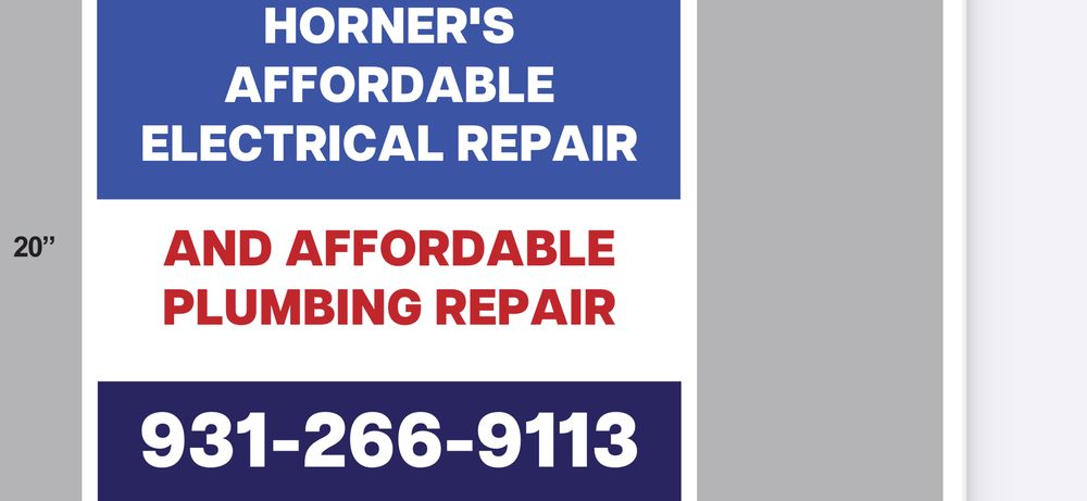 Slide of Horner Electrical and Plumbing