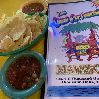Los Dos Amigos - Chips, salsa, and warm refried beans - Mexican Near Me - Thousand Oaks, California