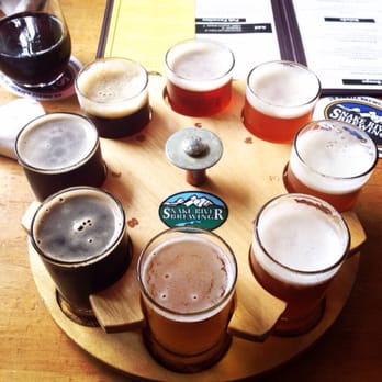 Snake River Brewing - Flight sampler. - Brewpubs Near Me - Jackson, Wyoming Snake River Brewing - Flight sampler. - Brewpubs Near Me - Jackson, Wyoming