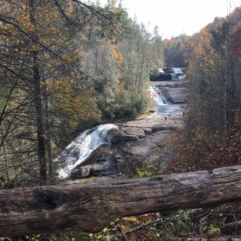 Triple Falls Trailhead - Dupont State Forest - View of the falls - Hiking Near Me - Cedar Mountain, North Carolina