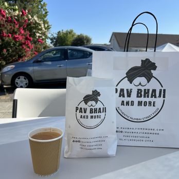 Pav Bhaji and More - So good chai and my food bags - Indian Near Me - Sunnyvale, California