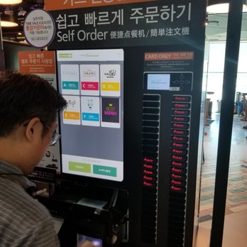 Korean Air - ICN Terminal 2: Food court ordering kiosk - service guy took too long so he's in the shot - Airlines Near Me - Los Angeles, California Korean Air - ICN Terminal 2: Food court ordering kiosk - service guy took too long so he's in the shot - Airlines Near Me - Los Angeles, California