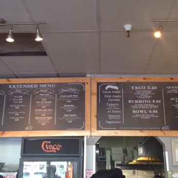 Cinco TacoBar - Menu - Mexican Near Me - San Leandro, California