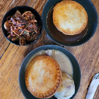 3.14 Pi Bar - Rosemary's Baby, Julia's Child (beef bourguignon pot pie), and brussel sprouts - Bars Near Me - Colorado Springs, Colorado 3.14 Pi Bar - Rosemary's Baby, Julia's Child (beef bourguignon pot pie), and brussel sprouts - Bars Near Me - Colorado Springs, Colorado