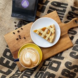 Carasau Cafe - Likuid Element coffee, the roaster is also the Owner of the coffee shop, and their Italian pastries go so well with the amazing coffees!