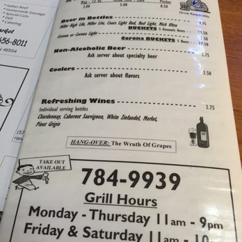 Jack's Bar & Grill - Back of the Jack's menu. - Bars Near Me - Lakeville, Indiana Jack's Bar & Grill - Back of the Jack's menu. - Bars Near Me - Lakeville, Indiana
