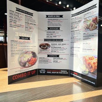 Unique Coney Island - Menu (inside) - American Near Me - Sterling Heights, Michigan Unique Coney Island - Menu (inside) - American Near Me - Sterling Heights, Michigan