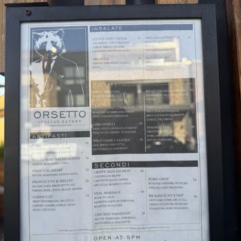 Orsetto Bar and Italian Eatery - Menu - Italian Near Me - Jackson, Wyoming Orsetto Bar and Italian Eatery - Menu - Italian Near Me - Jackson, Wyoming