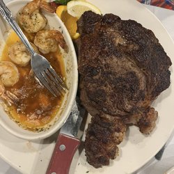 Casa-Mia Lounge & Restaurant - Ribeye and shrimp