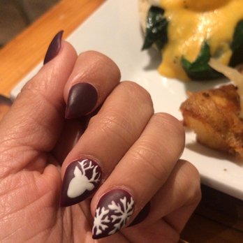 Top Nails and Spa - My snowflakes and reindeer look amazing. Thank you - Day Spas Near Me - Oaklyn, New Jersey
