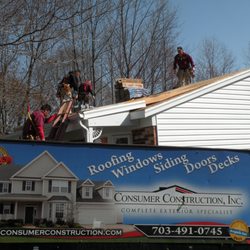 Consumer Construction - Roof Replacement is typically completed in a single day.