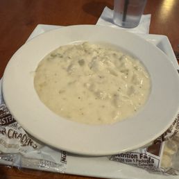 Clam chowder, apparently taken from a can! Clam chowder, apparently taken from a can!
