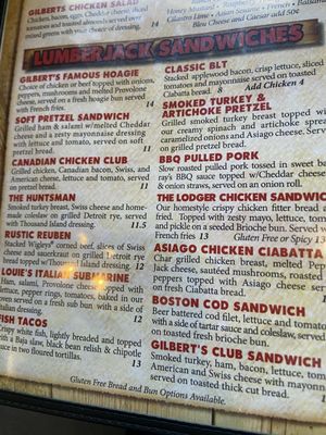 Menu photo 3 Gilbert's Lodge Saint Clair Shores, MI Menu photo 3 Gilbert's Lodge Saint Clair Shores, MI