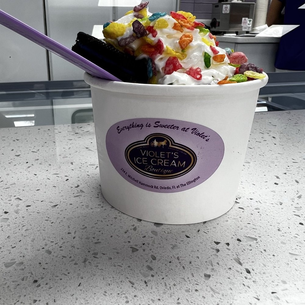 Violets Ice Cream Boutique - Pop rock princess - Ice Cream & Frozen Yogurt Near Me - Oviedo, Florida Violets Ice Cream Boutique - Pop rock princess - Ice Cream & Frozen Yogurt Near Me - Oviedo, Florida