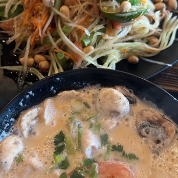 Sip Saam Thai - Tom kha and papaya salad - Thai Near Me - Austin, Texas