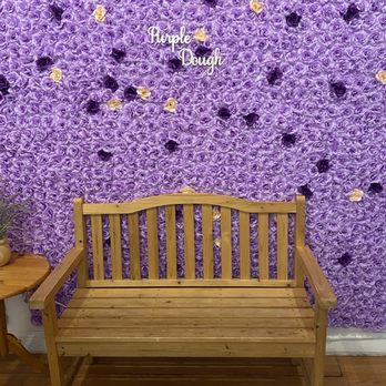 Purple Dough - Cute purple wall - Desserts Near Me - Woodside, New York Purple Dough - Cute purple wall - Desserts Near Me - Woodside, New York