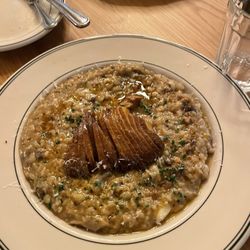 Mushroom risotto was tasty