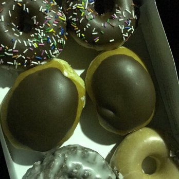 Krispy Kreme - Chocolate glazed with sprinkles, Chocolate glazed with kreme filling, chocolate cake glazed, and original - Donuts Near Me - Winter Park, Florida Krispy Kreme - Chocolate glazed with sprinkles, Chocolate glazed with kreme filling, chocolate cake glazed, and original - Donuts Near Me - Winter Park, Florida