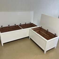 Zierk Woodwork and Handyman Services - Custom cedar lined benches