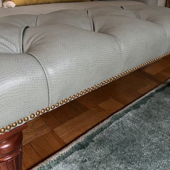 Reupholstery NYC - finished ottoman - Furniture Reupholstery Near Me - New York, New York Reupholstery NYC - finished ottoman - Furniture Reupholstery Near Me - New York, New York