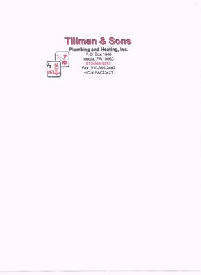 Tillman and Sons Plumbing and Heating