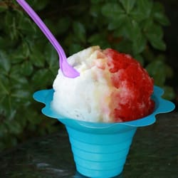 Pure Aloha Shave Ice - My fave...the Lava Flow!