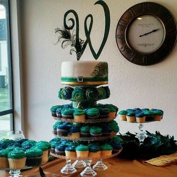 Morgana's Gluten Free - The top ten inch peacock cake she designed and freehand design. - Bakeries Near Me - Raytown, Missouri Morgana's Gluten Free - The top ten inch peacock cake she designed and freehand design. - Bakeries Near Me - Raytown, Missouri
