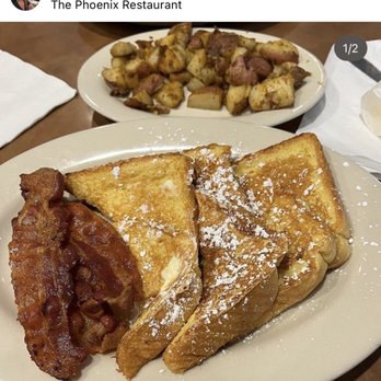 The Phoenix Restaurant - french toast & bacon - Breakfast & Brunch Near Me - Fairhaven, Massachusetts The Phoenix Restaurant - french toast & bacon - Breakfast & Brunch Near Me - Fairhaven, Massachusetts