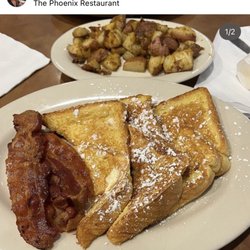 The Phoenix Restaurant - French toast & bacon