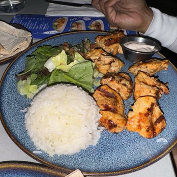 Hella Mediterranean - CHICKEN KEBAB plate - Halal Near Me - Redwood City, California Hella Mediterranean - CHICKEN KEBAB plate - Halal Near Me - Redwood City, California