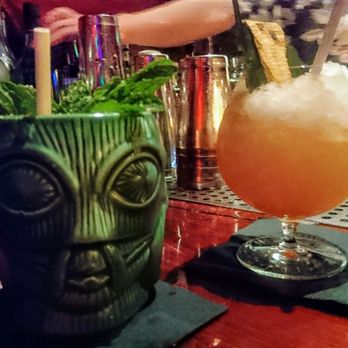 Pagan Idol - Witch Doctor ($20) - 4 stars, nicely balanced, great smoothie texture. Banana Life ($12) - 3.5 stars, a bit strong. Sat night 2017-05-06 - Tiki Bars Near Me - San Francisco, California Pagan Idol - Witch Doctor ($20) - 4 stars, nicely balanced, great smoothie texture. Banana Life ($12) - 3.5 stars, a bit strong. Sat night 2017-05-06 - Tiki Bars Near Me - San Francisco, California