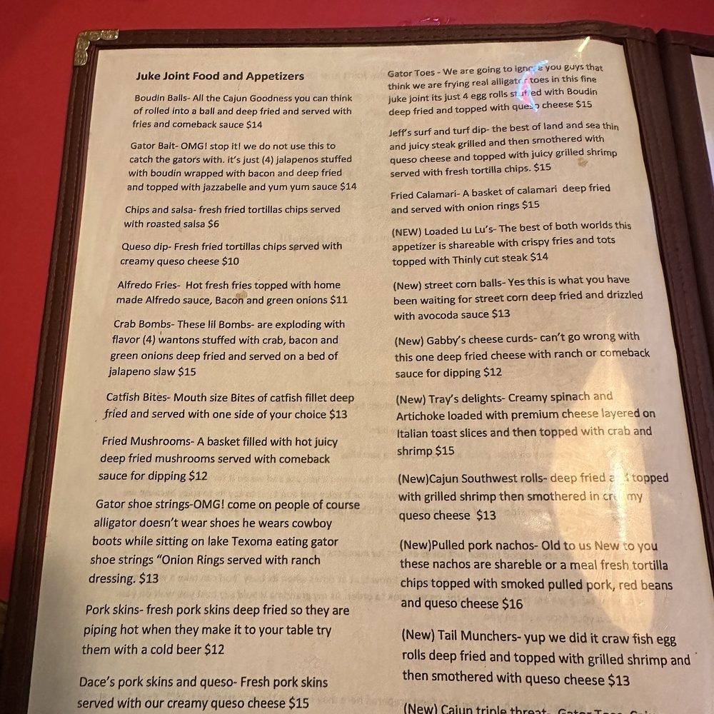 Ollie's Juke Joint and Cafe - Menu - Bars Near Me - Kingston, Oklahoma Ollie's Juke Joint and Cafe - Menu - Bars Near Me - Kingston, Oklahoma