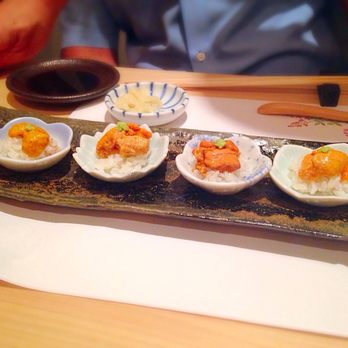 Kabuto - Uni samplers. - Sushi Bars Near Me - Las Vegas, Nevada