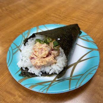 KuruKuru Sushi - Spicy tuna hand roll - Sushi Bars Near Me - Honolulu, Hawaii KuruKuru Sushi - Spicy tuna hand roll - Sushi Bars Near Me - Honolulu, Hawaii