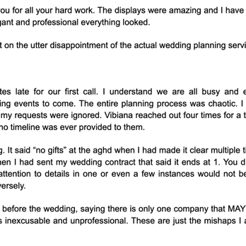 Samira Weddings & Events - First email to Samira that she never responded to. - Party & Event Planning Near Me Samira Weddings & Events - First email to Samira that she never responded to. - Party & Event Planning Near Me