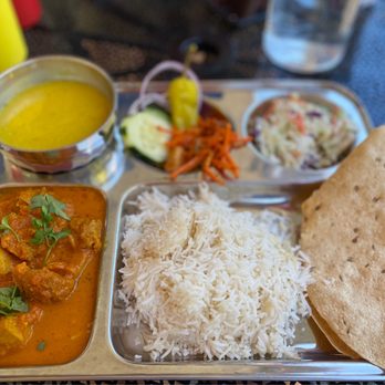 Wildberry Restaurant - Chicken Thali with gluten-free flatbread - American Near Me - Ashford, Washington Wildberry Restaurant - Chicken Thali with gluten-free flatbread - American Near Me - Ashford, Washington