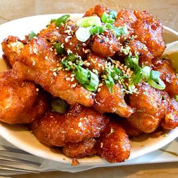 Korean fried cauliflower - delicious!