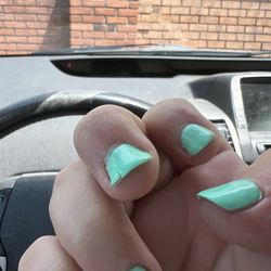 5 Star Nails - Cracked gel manicure