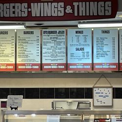 Burgers Wings & Things - In the food court menu