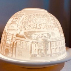 Zia Boutique - Porcelain light glow of Cardiff Bay.