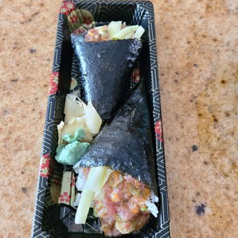 Maguro Sushi House - Spicy tuna handroll. Loaded with melt in your mouth tuna - Japanese Near Me - Ramsey, New Jersey Maguro Sushi House - Spicy tuna handroll. Loaded with melt in your mouth tuna - Japanese Near Me - Ramsey, New Jersey