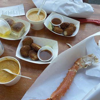 Tracy's King Crab Shack - Golden king crab leg. Crab cakes and bisque. - Seafood Near Me - Juneau, Alaska