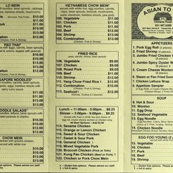 Asian Food To Go - New menu summer '21.
