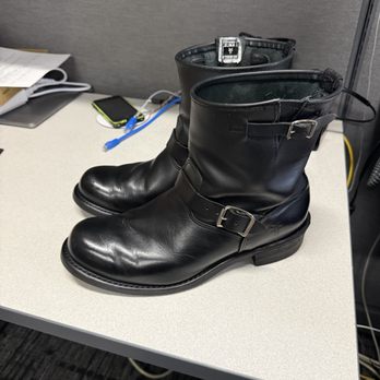 Sole Provider - Frye Engineer Boots (Cleaned/Conditioned) - Shoe Repair Near Me - Carmichael, California